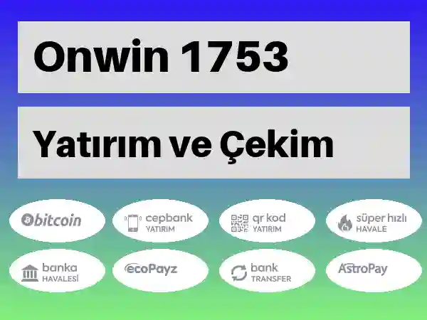 Onwin Mobil Para yatırma ve çekme 1753